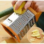 Box Grater 6 Sided Stainless Steel Grater For Cheese Ginger Vegetables