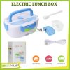 electric portable lunch heating box 4 colors spoon power cable and box